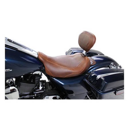 San Diego Customs Pro Series Performance Gripper Seat with Backrest for  2008-2023 Harley Touring - Black - SC80807DBRT - Get Lowered Cycles