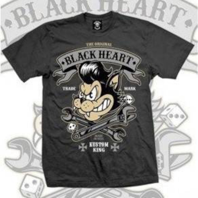 Dziecięca koszulka BLACK HEART Kustom King