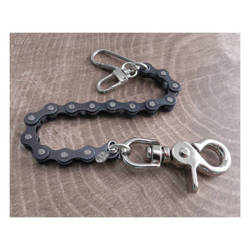 AMiGAZ Bike Chain & Shackle Double Wallet Chain Black