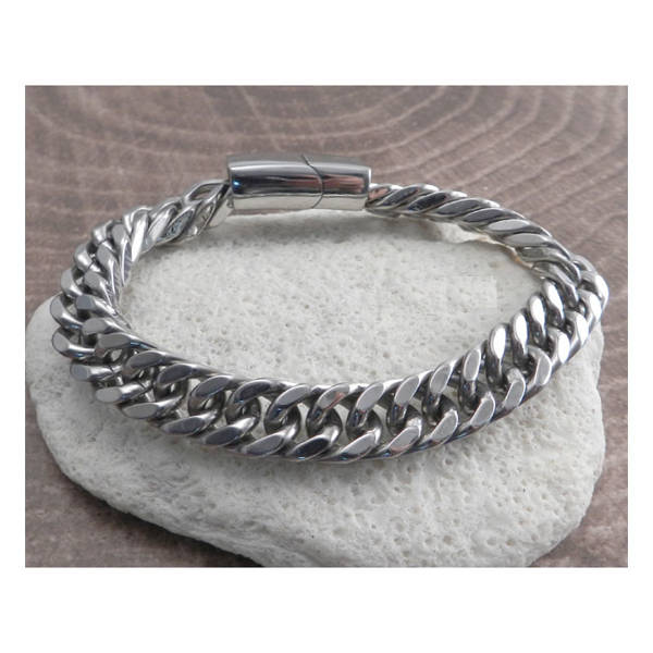 bracelet AMIGAZ Cuban Coil Silver 8,5