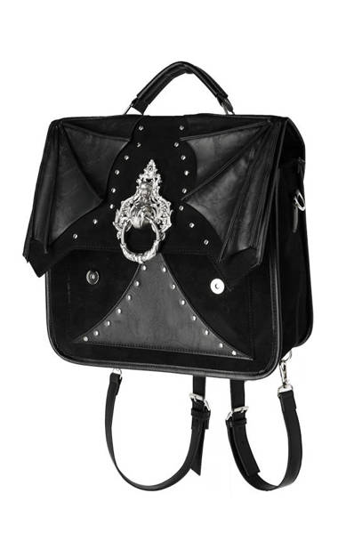 Restyle - Bat Knocker Messenger Bag - Black