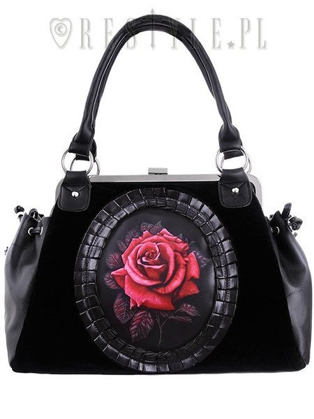 red rose handbag