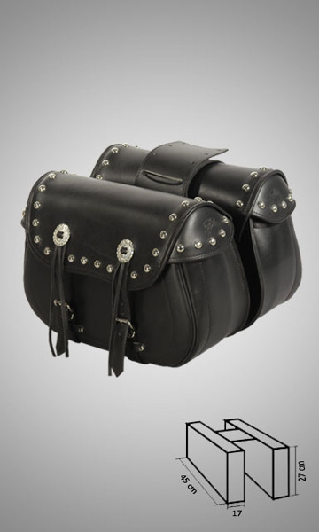 rock biker saddle bag