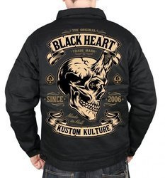 kurtka BLACK HEART Devil Skull