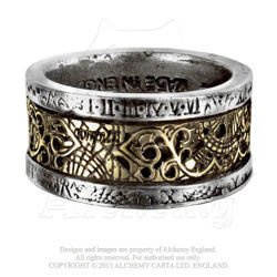 obrączka ALCHEMY GOTHIC Dr. Von Rosenstein's Induction Principle Ring